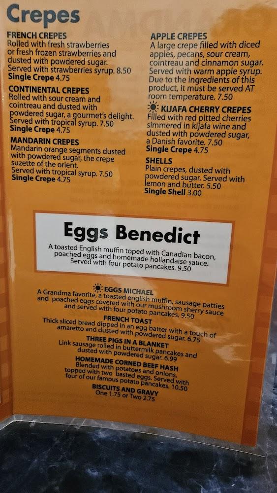 Grandma's Pancake House Menu image 1