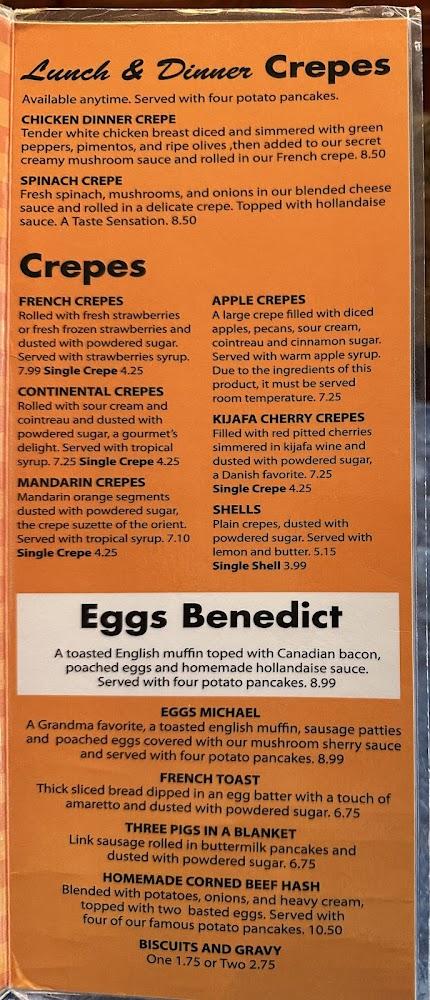 Grandma's Pancake House Menu image 2